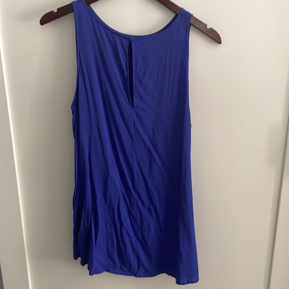 Old Navy high low sleeveless top size 1x blue - Picture 4 of 5